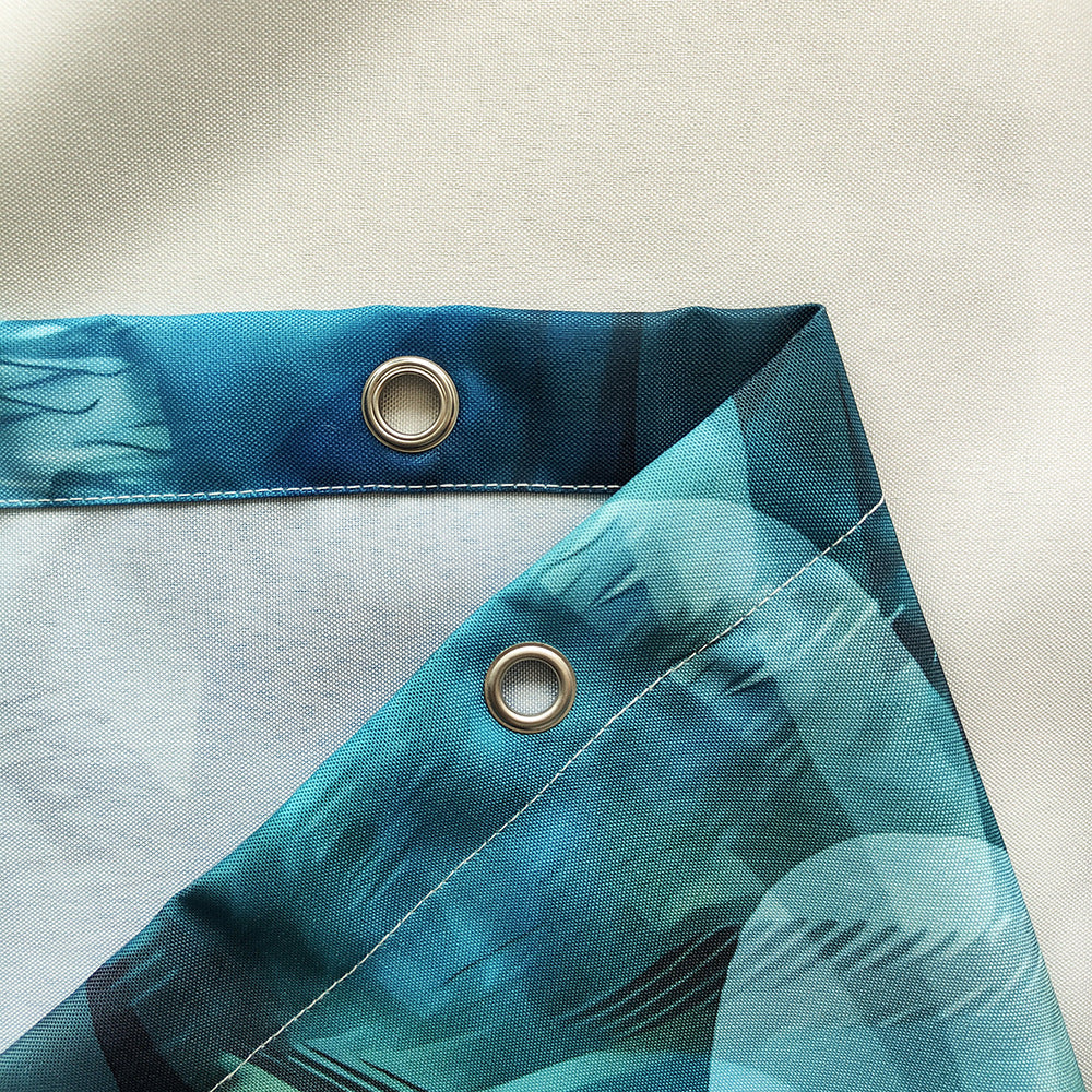 Artistic Feather Print Shower Curtain Stornfield
