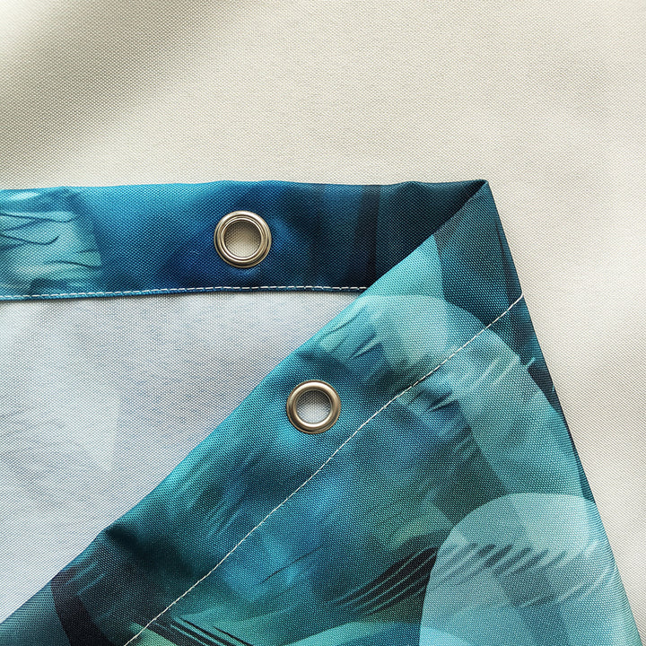 Artistic Feather Print Shower Curtain Stornfield