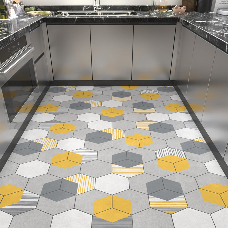 Geometric Honeycomb Pattern Area Rug