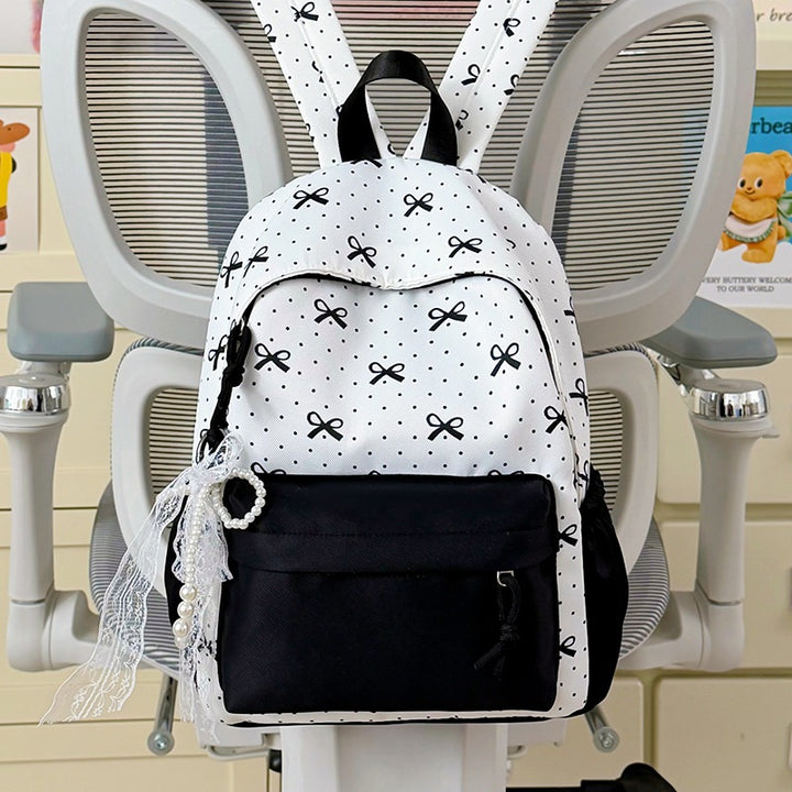 Cute Decorative Bow-Themed Backpack Stornfield
