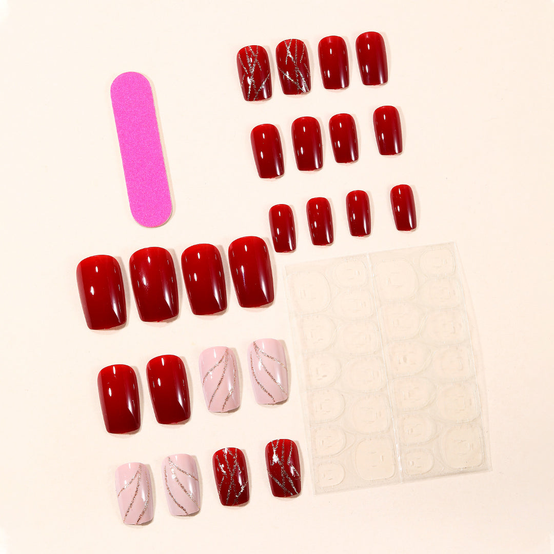 Luxurious Metallic and Glossy Nail Art Extensions Stornfield