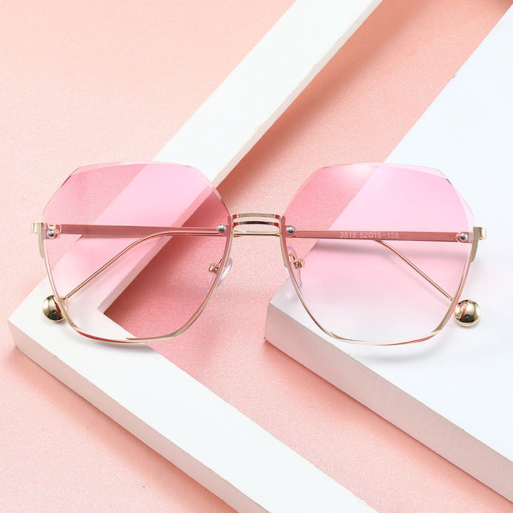 Ladies oversized sunglasses in modern hexagon style Stornfield