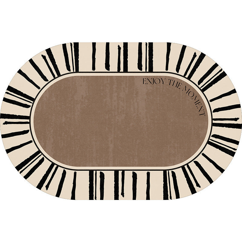 Elegant Oval Floor Mat Stornfield
