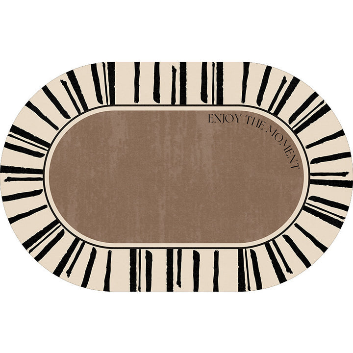 Elegant Oval Floor Mat Stornfield