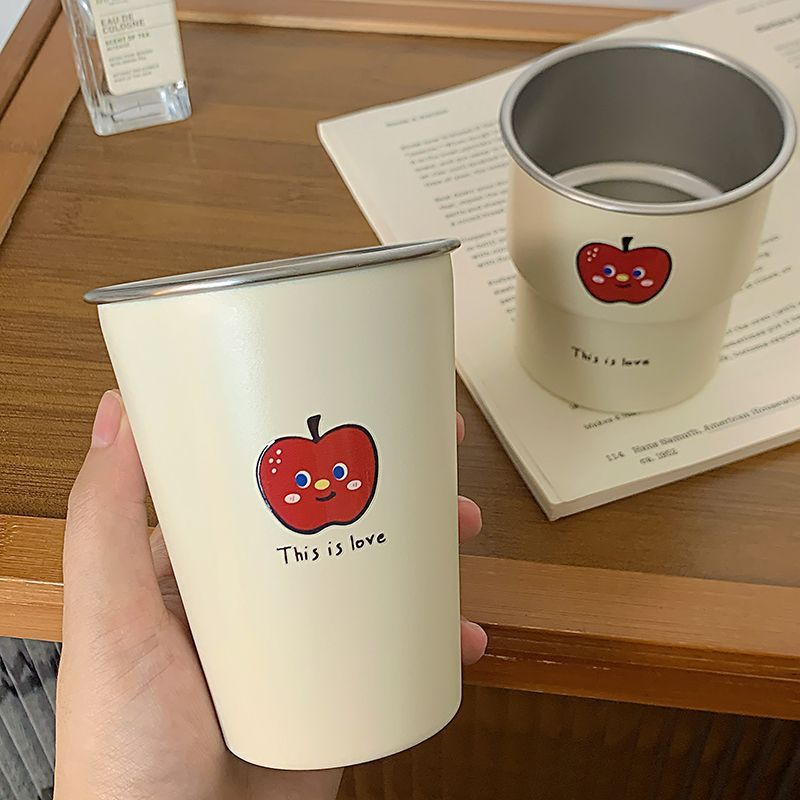Multifunctional ceramic mug with cheerful apple design Stornfield