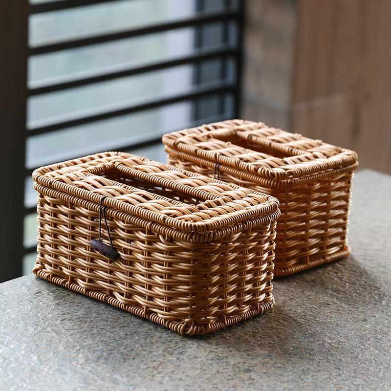 Handcrafted Wicker Storage Box Stornfield