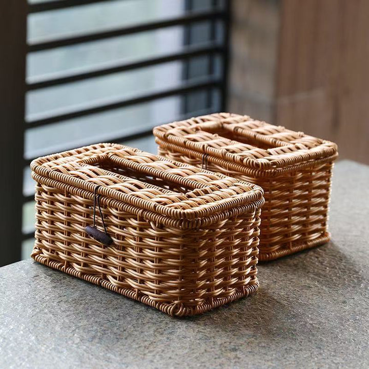 Handcrafted Wicker Storage Box Stornfield