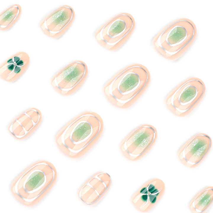 Elegant Nail Art with Floral Design Stornfield