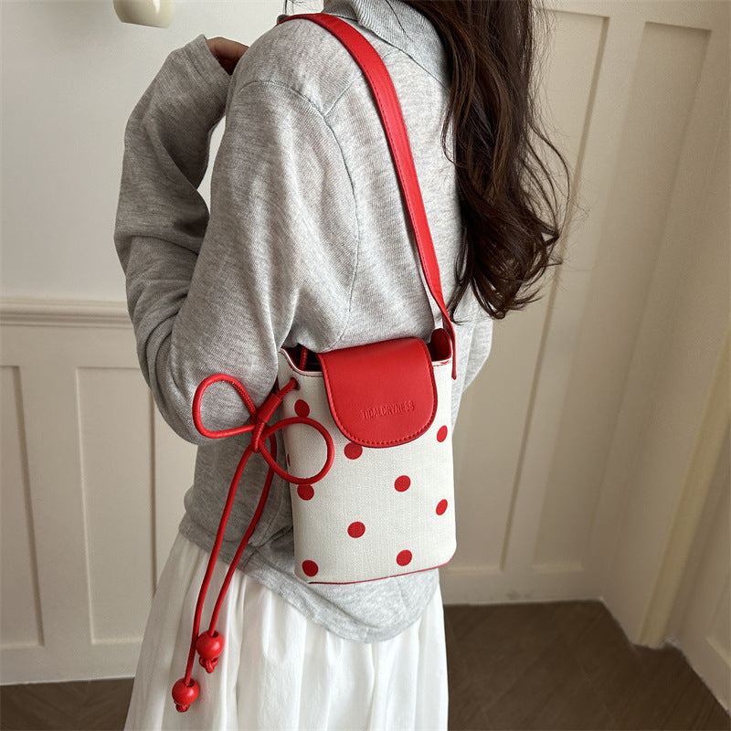 Dot Print Crossbody Bag
