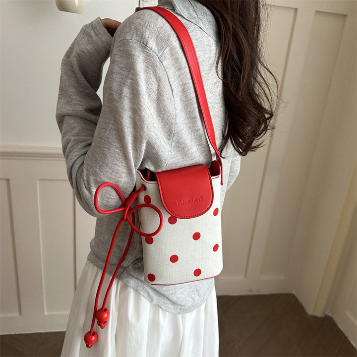 Dot Print Crossbody Bag