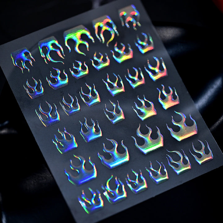 Sparkling Crown Nail Art Stickers