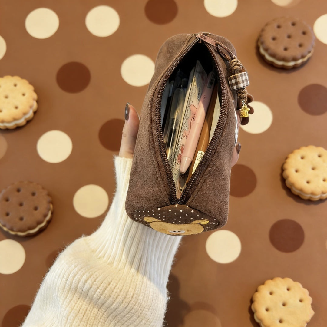 Cute Stuffed Animal-Themed Pencil Pouch