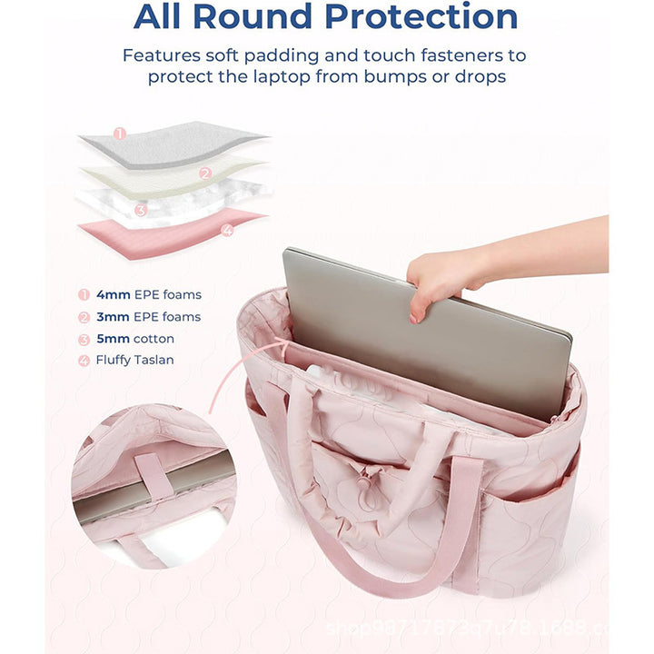 Padded tote bag with practical outer pockets Stornfield