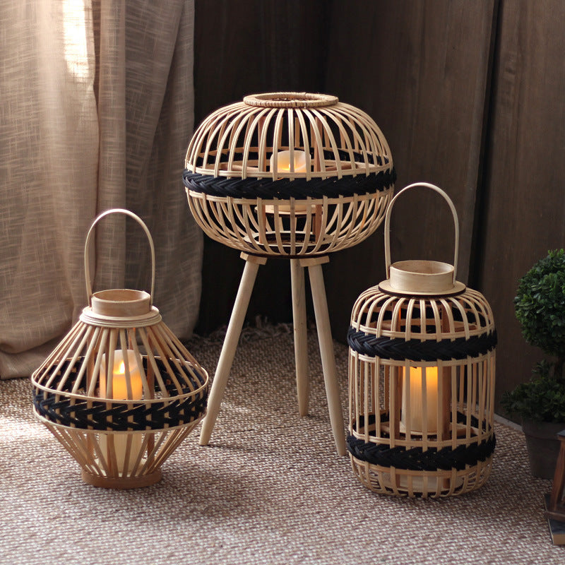 Decorative Rattan Lantern Stornfield