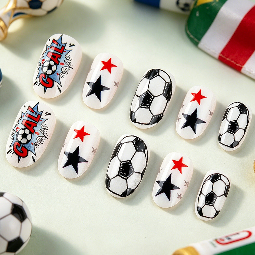 Sporty Themed Press-On Nail Set Stornfield