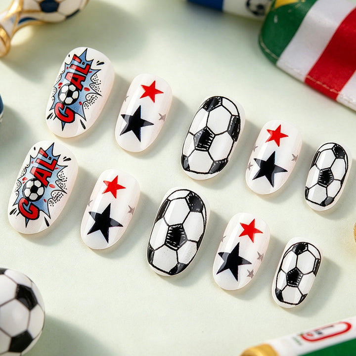 Sporty Themed Press-On Nail Set Stornfield