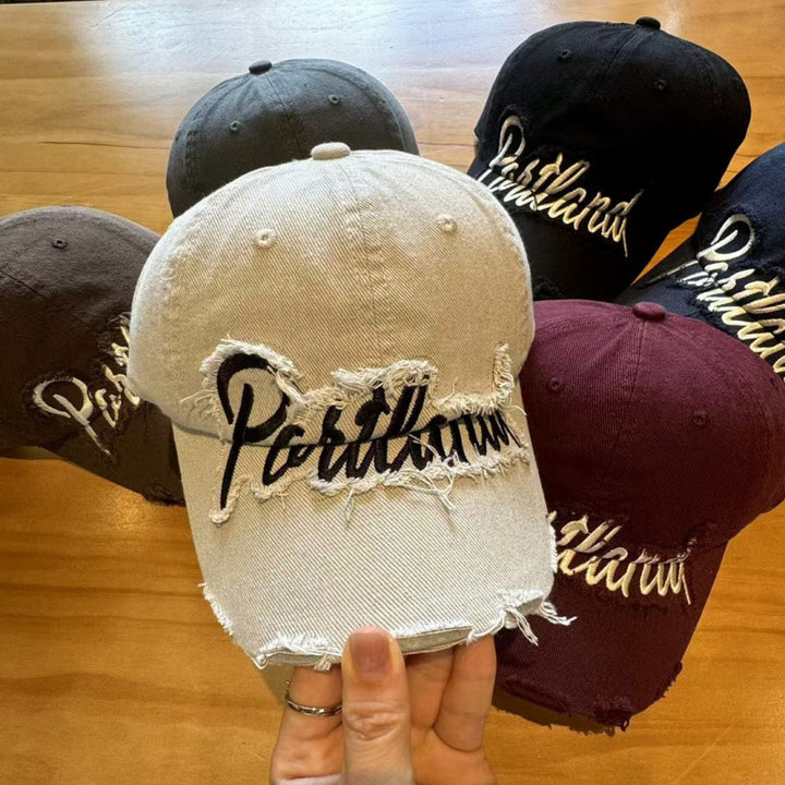 Unisex Distressed Cotton Baseball Cap Stornfield