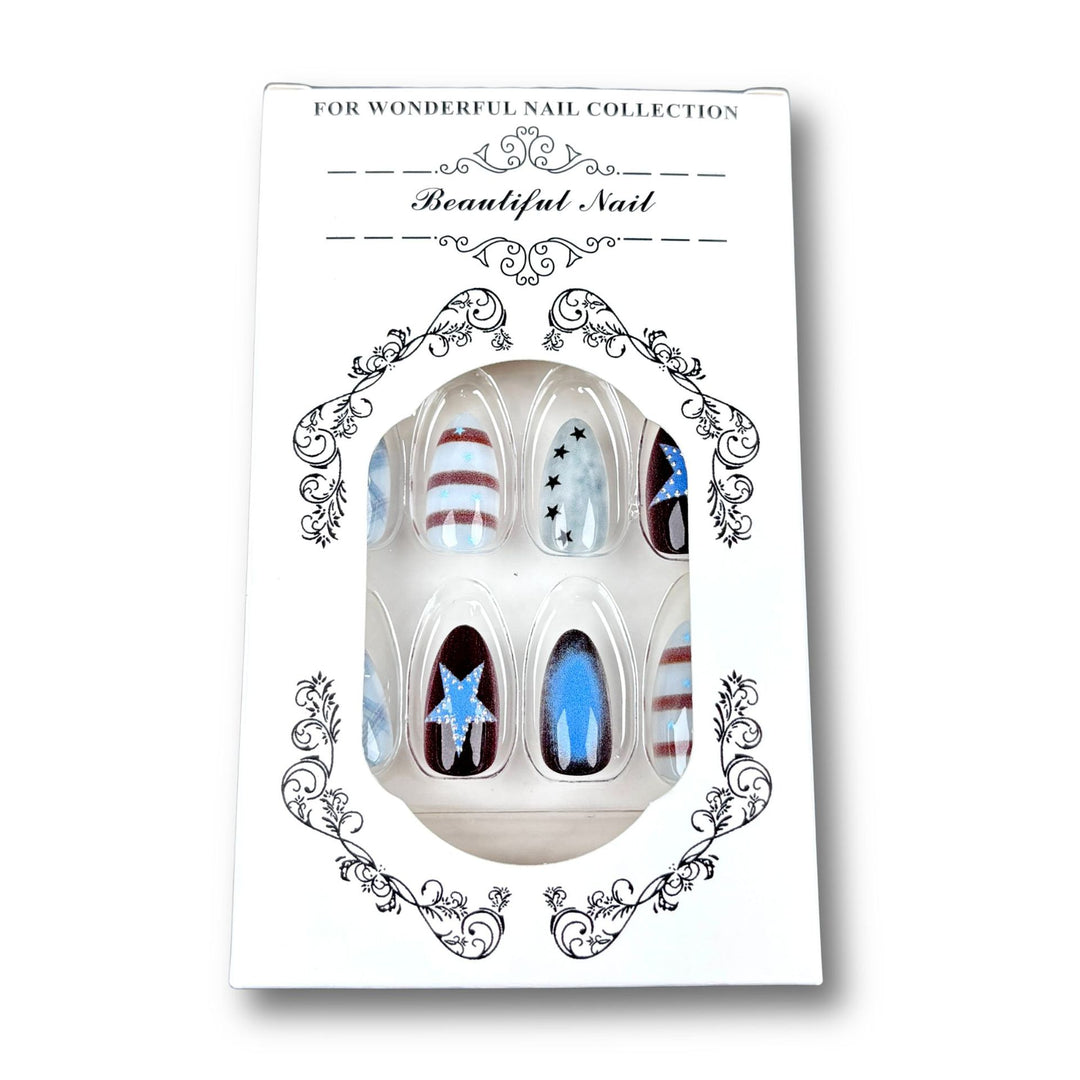 Patriotic Themed Press-On Nail Art Set