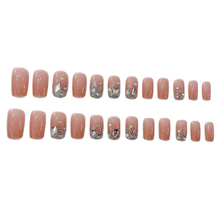 Artificial nails with elegant rhinestone accents Stornfield