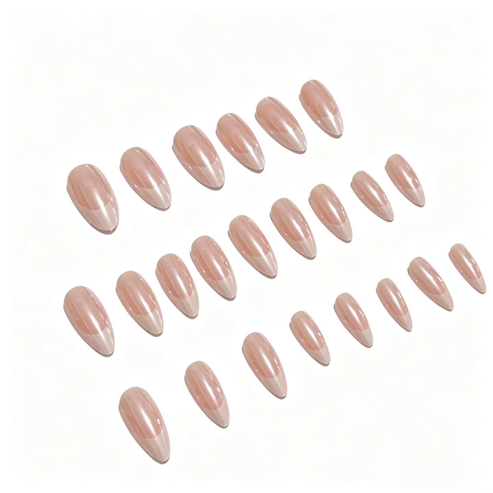 Glossy Almond-Shaped Press-On Nails Stornfield