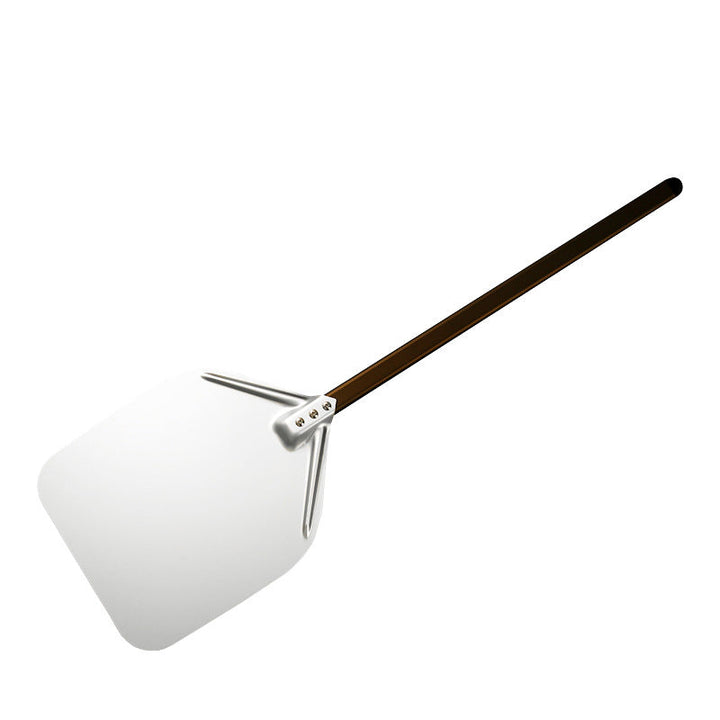 extra-long wooden handled aluminum pizza peel with flat square paddle Stornfield