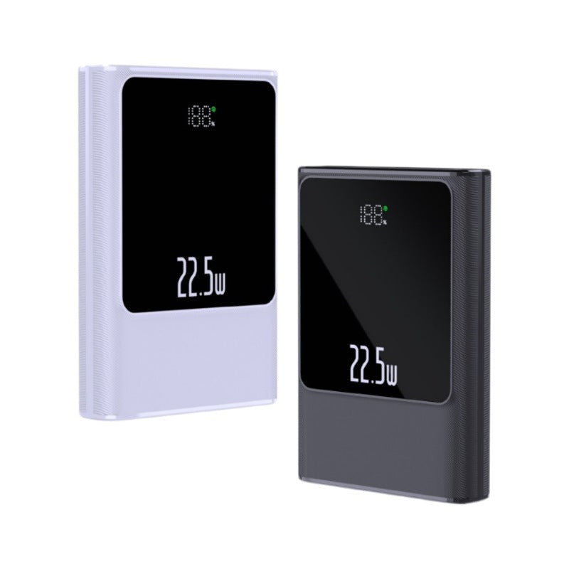 Portable power bank with smart LCD display and dual USB ports Stornfield