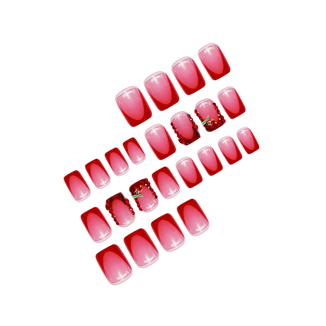 Artistic Rhinestone-Embellished Nail Enhancements Stornfield