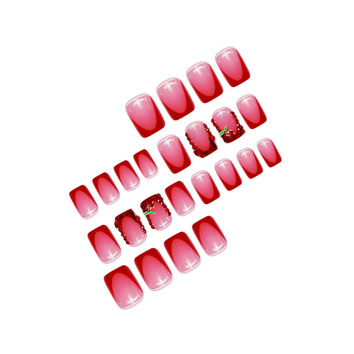 Artistic Rhinestone-Embellished Nail Enhancements Stornfield