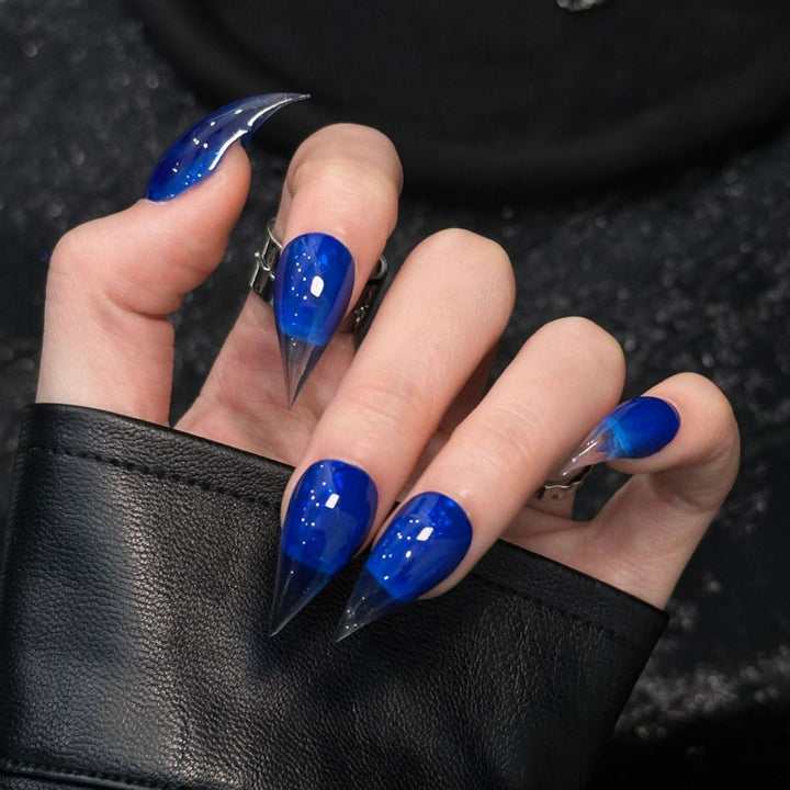 Elegant Stiletto Press-On Nail Set with Glossy Shine