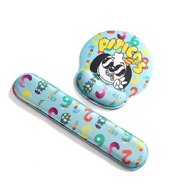 Cartoon-Themed Ergonomic Wrist Rest Pad
