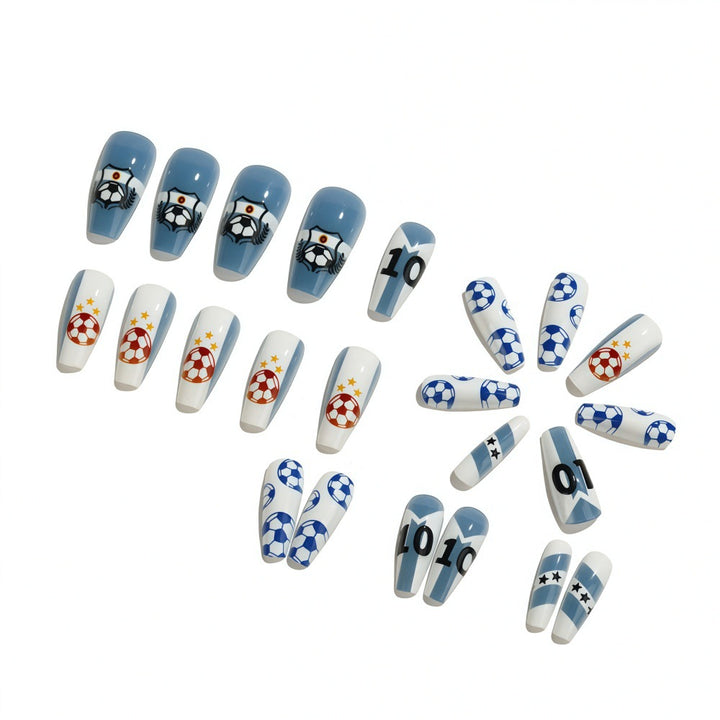 Football motif art nails Stornfield