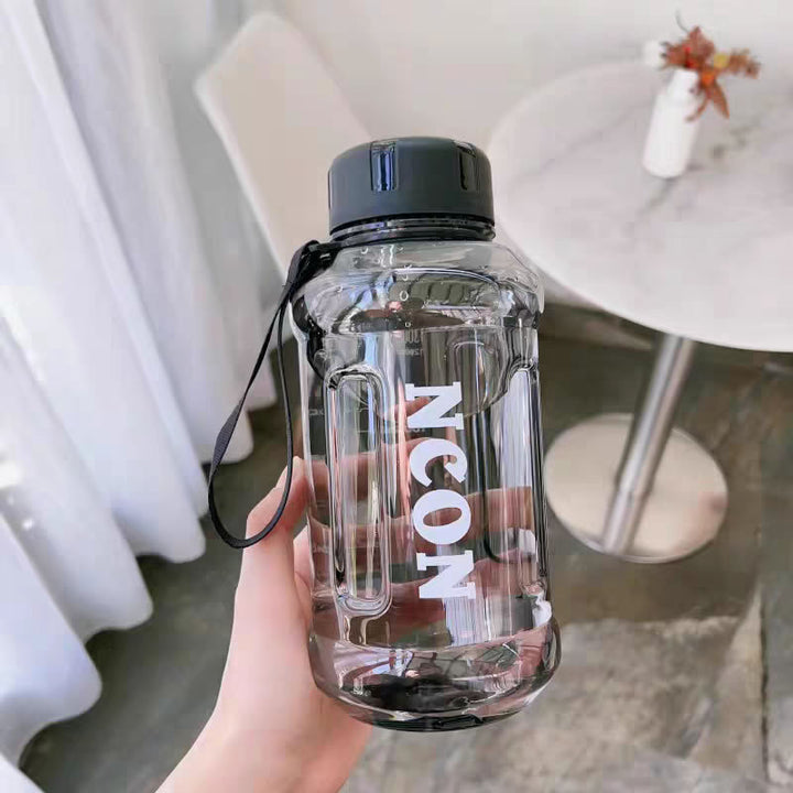 Women Transparent Drinking Bottle with Practical Carrying Handle Stornfield