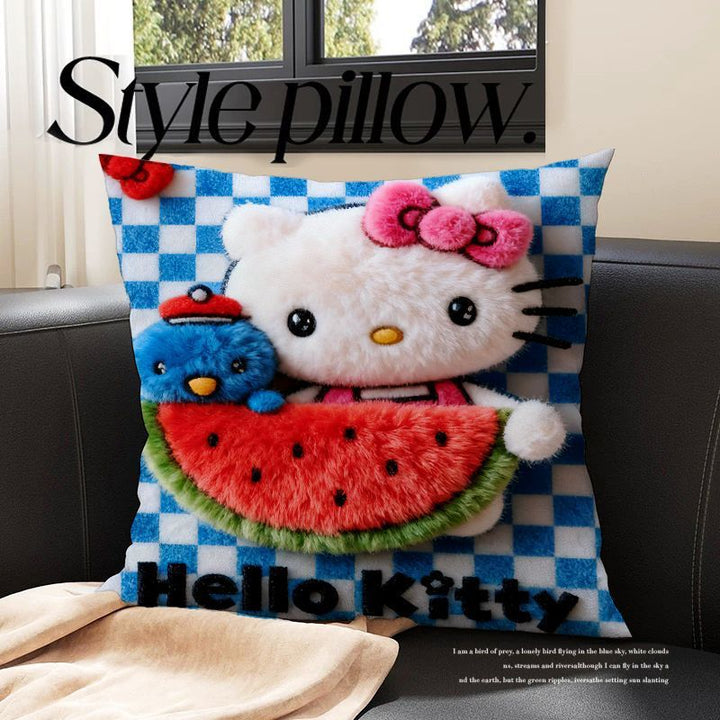 Cute Character-Themed Decorative Cushion