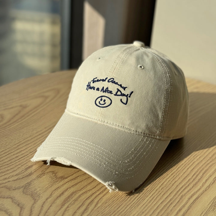 Women's Distressed Cotton Baseball Cap Stornfield 1784270914