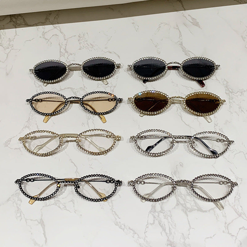 Ladies Designer Eyewear Frame with Extravagant Pearl Frame Stornfield