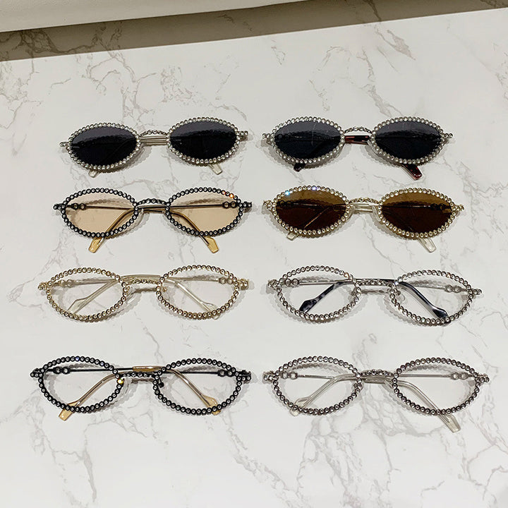 Ladies Designer Eyewear Frame with Extravagant Pearl Frame Stornfield