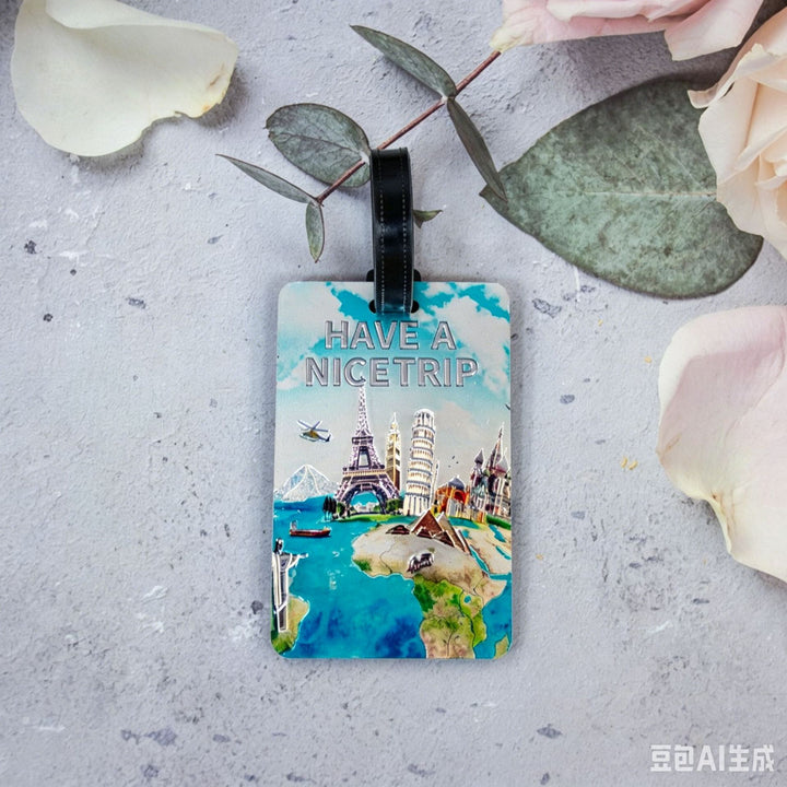Whimsical Heart Balloon Luggage Tag Stornfield