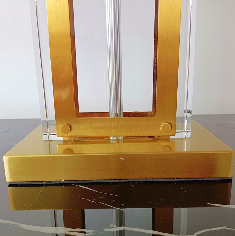 Elegant Table Lamp with Geometric Design