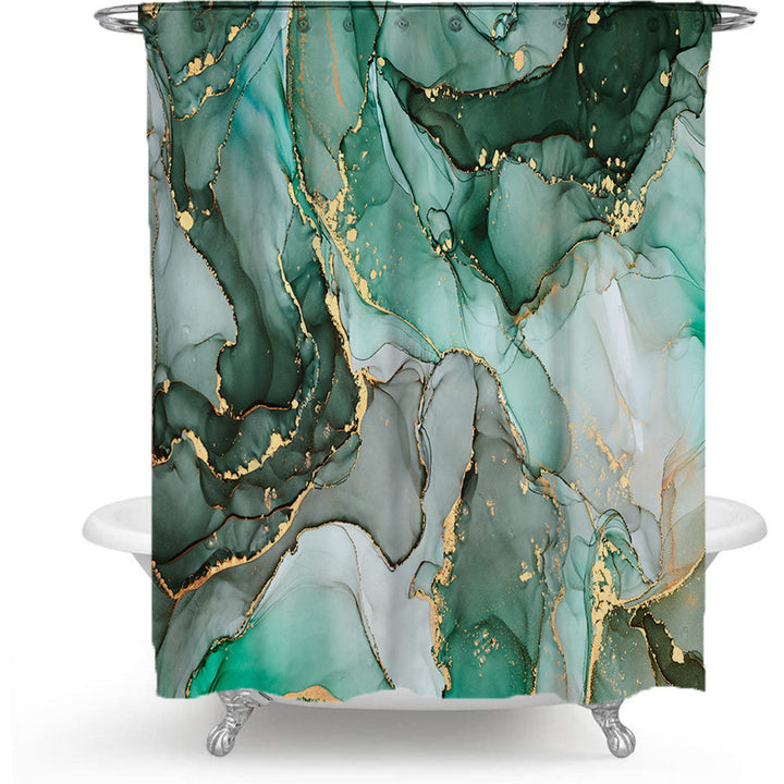 Abstract Marble Design Shower Curtain Stornfield