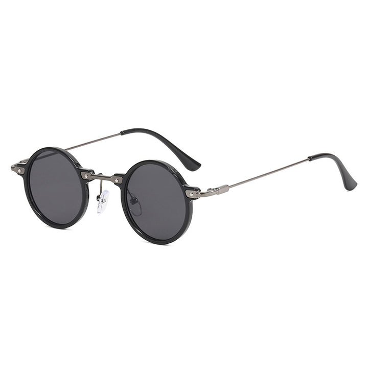 Women's fashionable round sunglasses with stylish metal frame and polarized lenses Stornfield