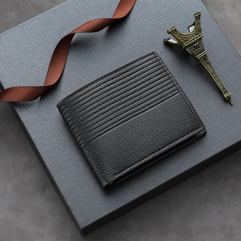 Textured Leather Card Case Stornfield