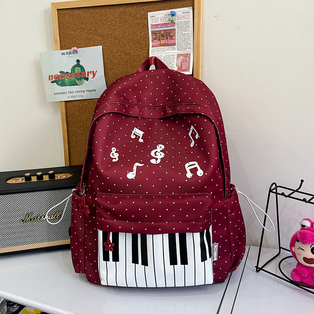 Musical-Themed Casual Backpack Stornfield