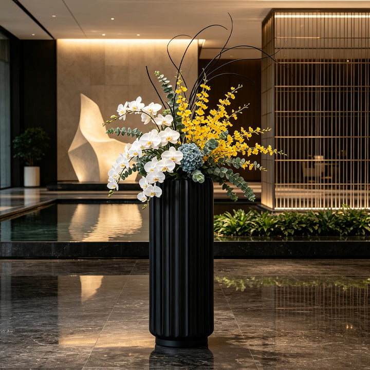 Elegant Fluted Decorative Floor Vase Stornfeild