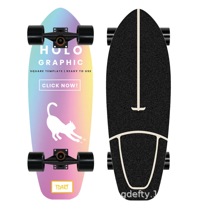 Artistic Lion Design Skateboard Stornfield