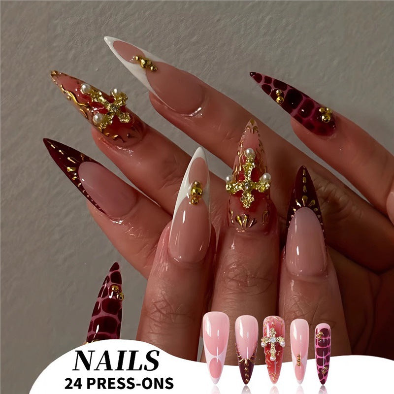 Elegant Stiletto Press-On Nail Set Stornfield