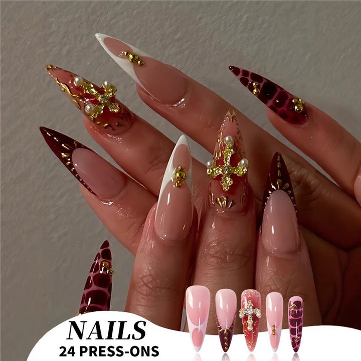 Elegant Stiletto Press-On Nail Set Stornfield