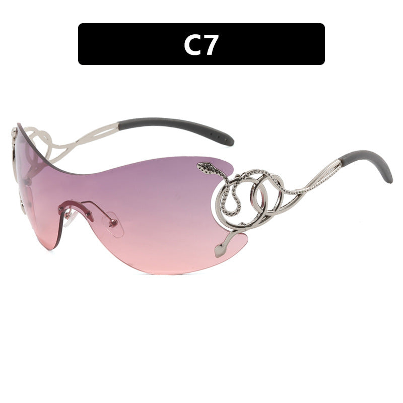 Women’s futuristic sunglasses with playful design Stornfield