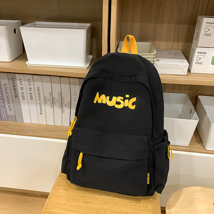 Casual Music-Themed Backpack Stornfield