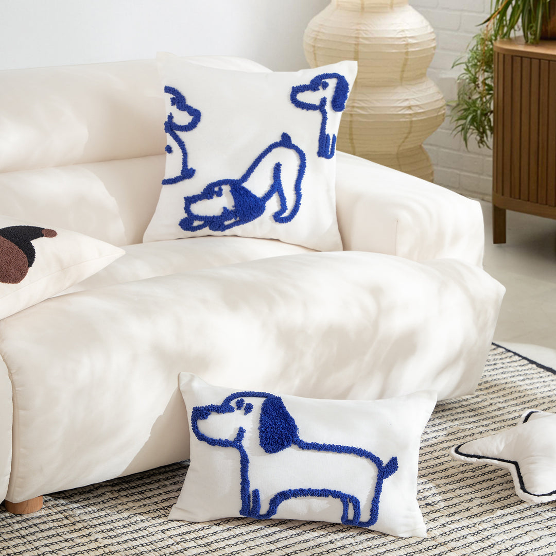 Woven decorative cushion