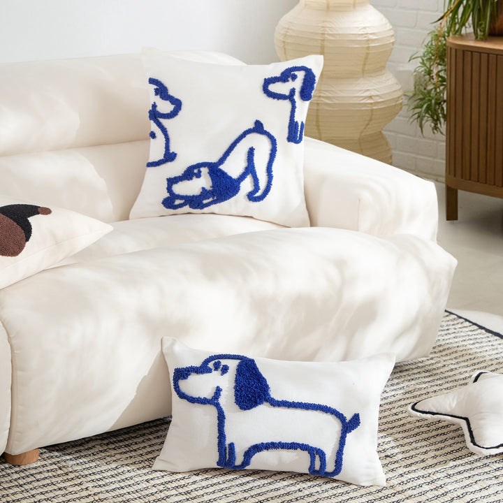 Woven decorative cushion